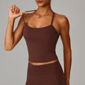 Magnifique gilet de yoga dos, haut de fitness séchant rapidement