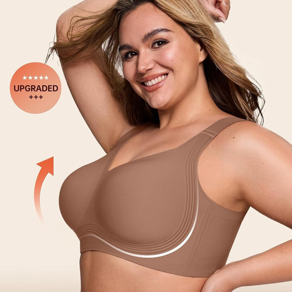 Wire-Free Full-Coverage Push-Up Bra