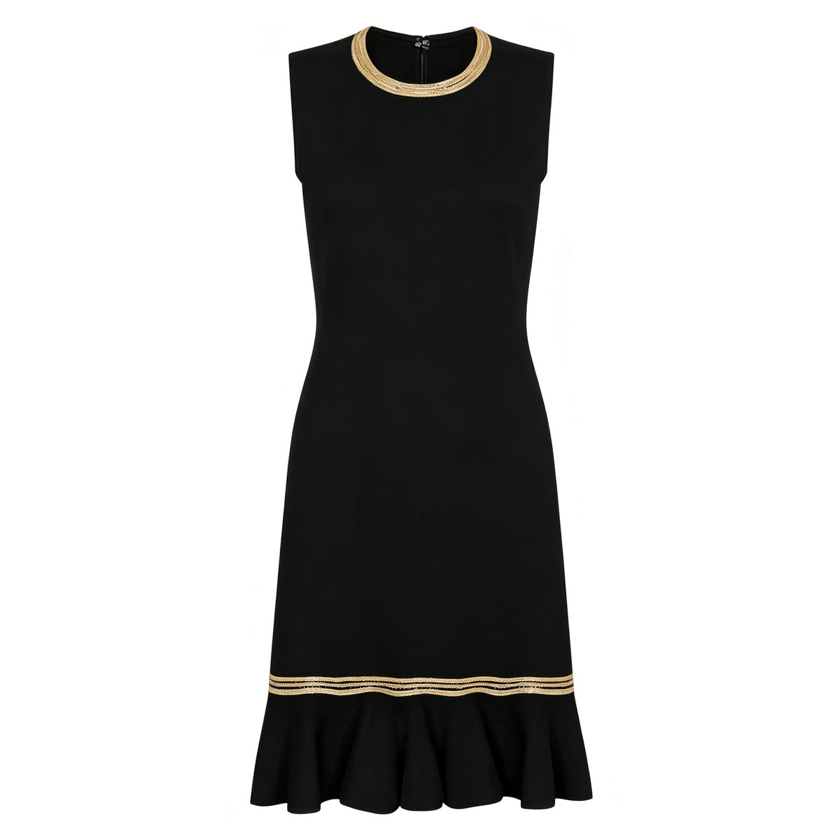 Robe sans manches cintrée à la taille