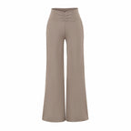 Pantalon de yoga décontracté évasé pour femme, taille mi-haute, extensible et toucher frais
