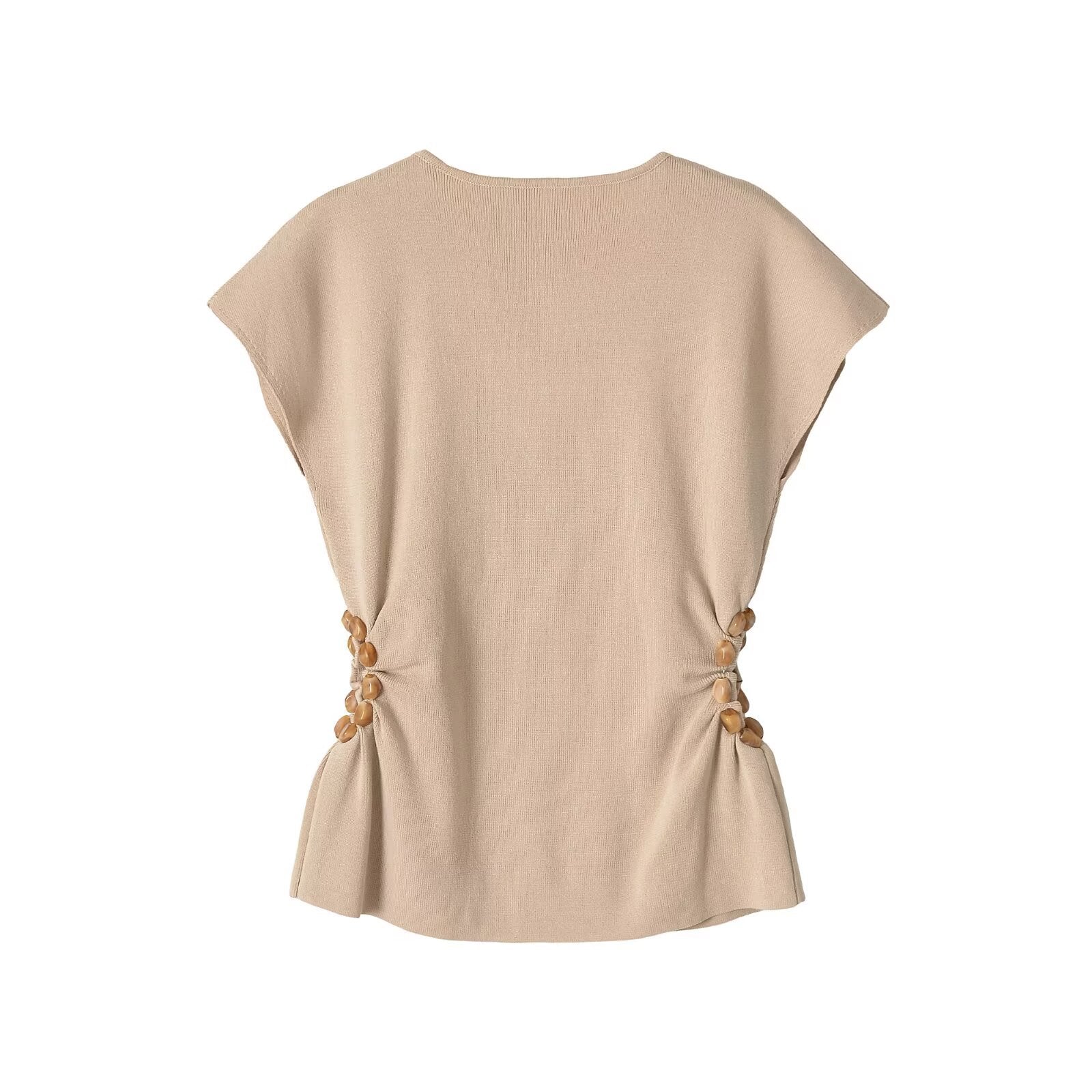 Side-Cutout Sleeveless Top