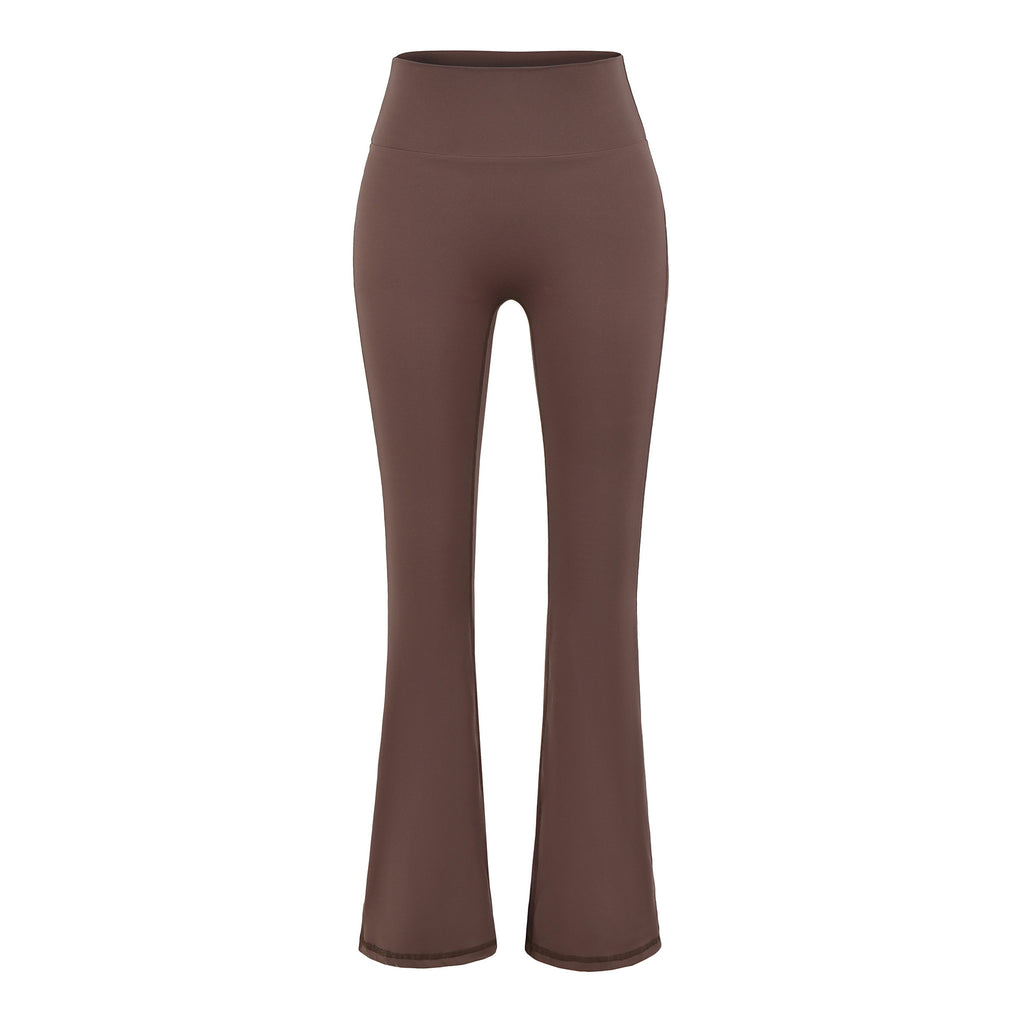 Pantalon évasé gainant pour femme, taille haute léger et respirant pour le yoga