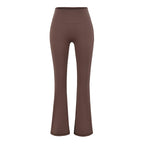 Pantalon évasé gainant pour femme, taille haute léger et respirant pour le yoga