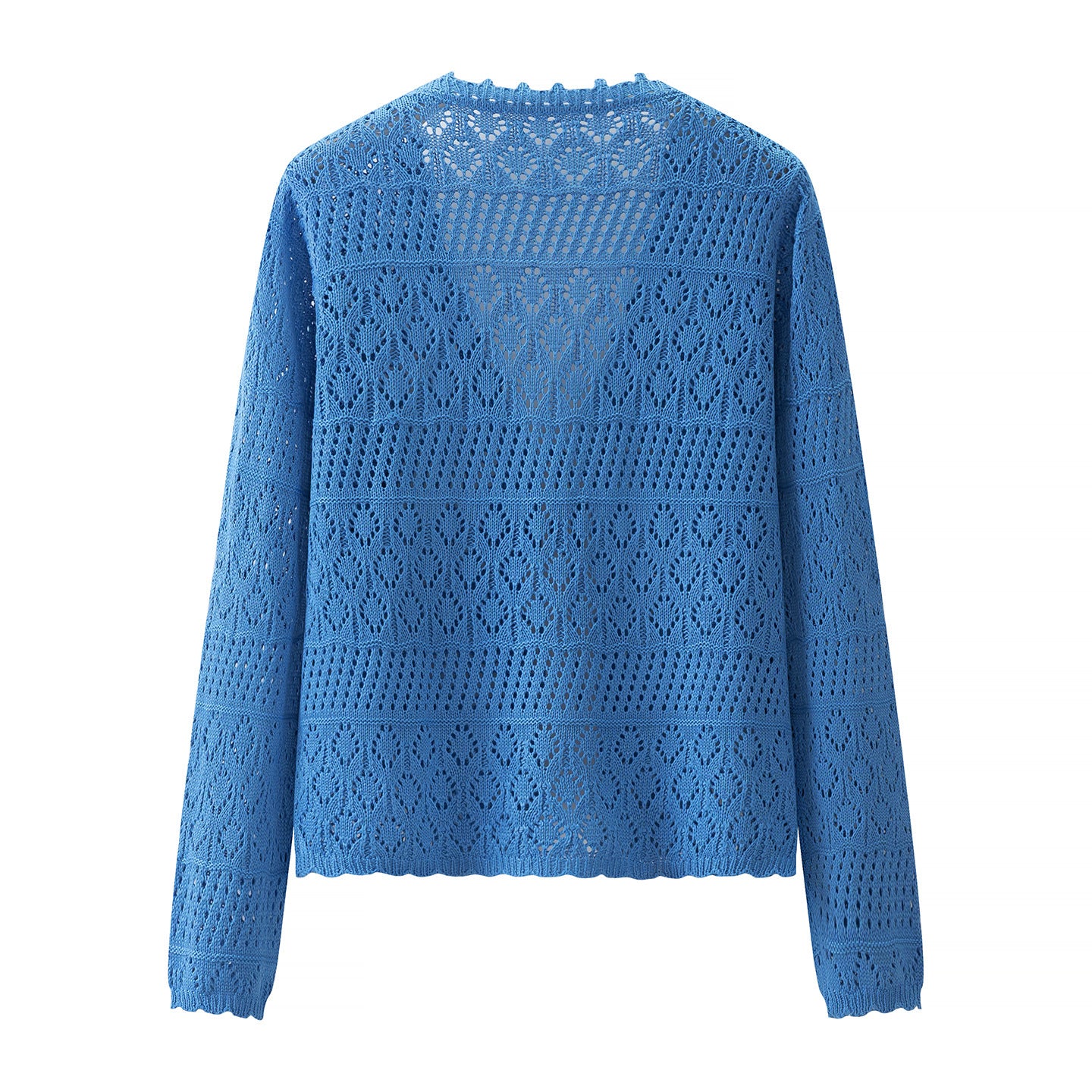 Open-Knit Longline Cardigan