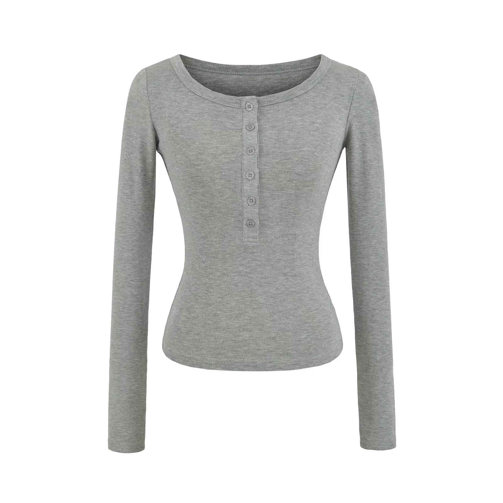 Haut à manches longues en tricot doux et confortable à porter en superposition