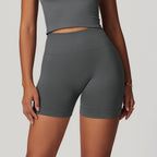 Pantalones cortos de yoga ajustados de talle alto