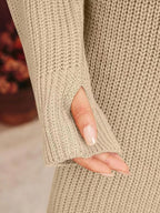 Cutout High-Neck Knit Dress — product image 3