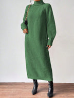 High-Neck Knit Maxi Dress — product image 11