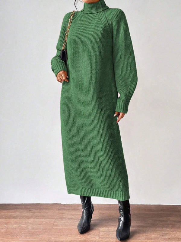 High-Neck Knit Maxi Dress — product image 11