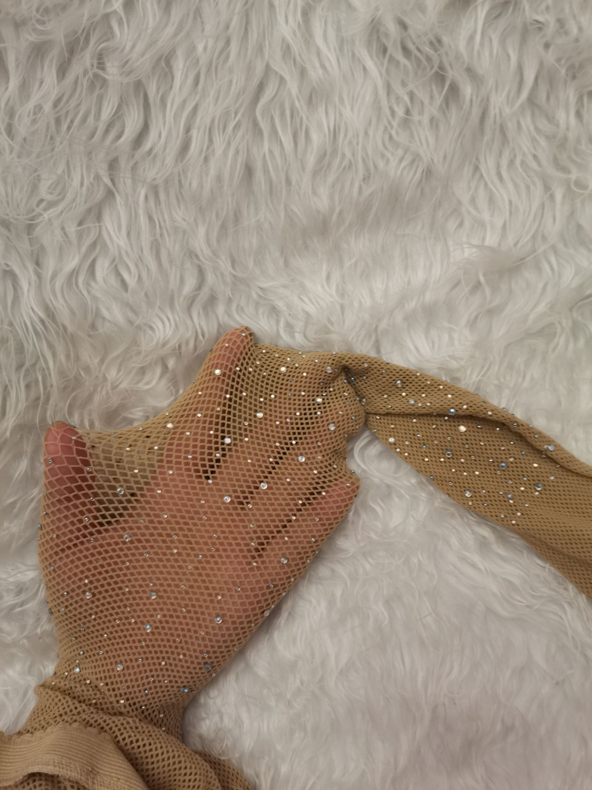 Rhinestone Fishnet Tights