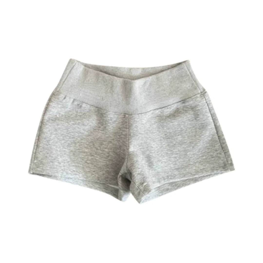 Pantalones cortos ajustados de talle alto con elástico