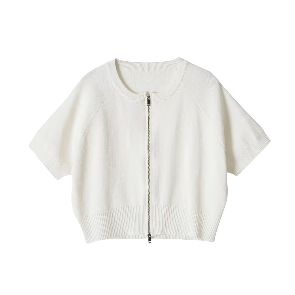 Casual Crew-Neck Knit Top