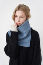 Slit Knit Scarf Pullover