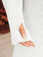 Cutout High-Neck Knit Dress — product image 15