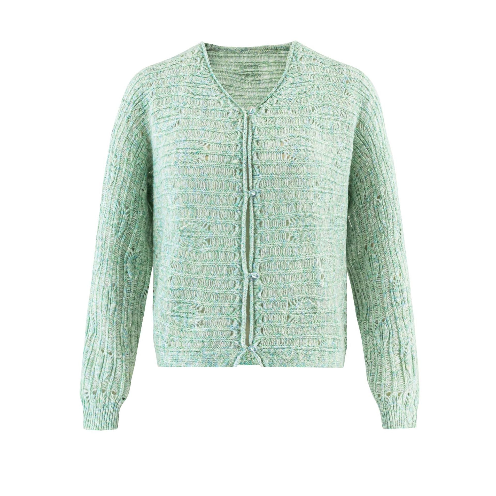 Cardigan pull coupe slim col en V