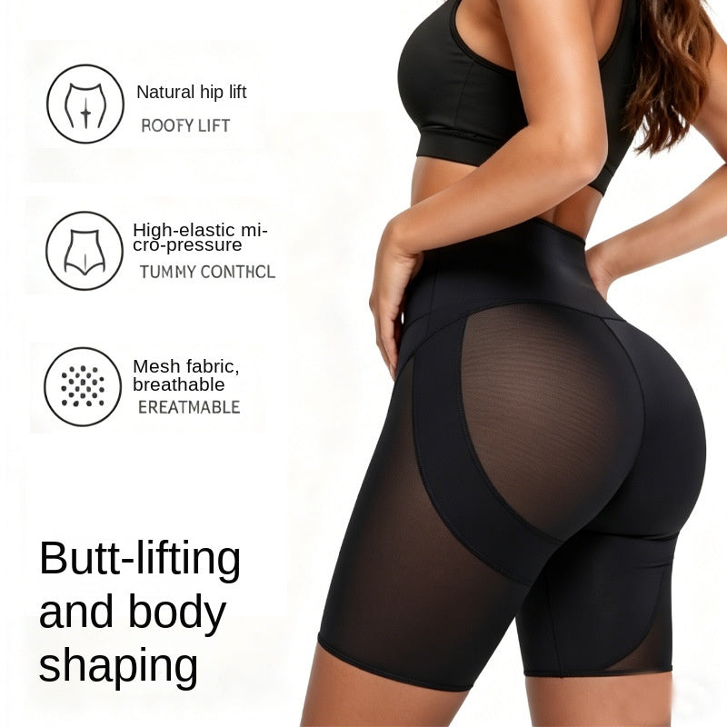 Shorty gainant sculptant, micro-compression, maille lissante, rehausse les fesses, pour le fitness et l'entraînement