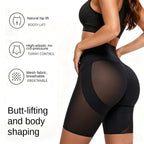 Shorty gainant sculptant, micro-compression, maille lissante, rehausse les fesses, pour le fitness et l'entraînement