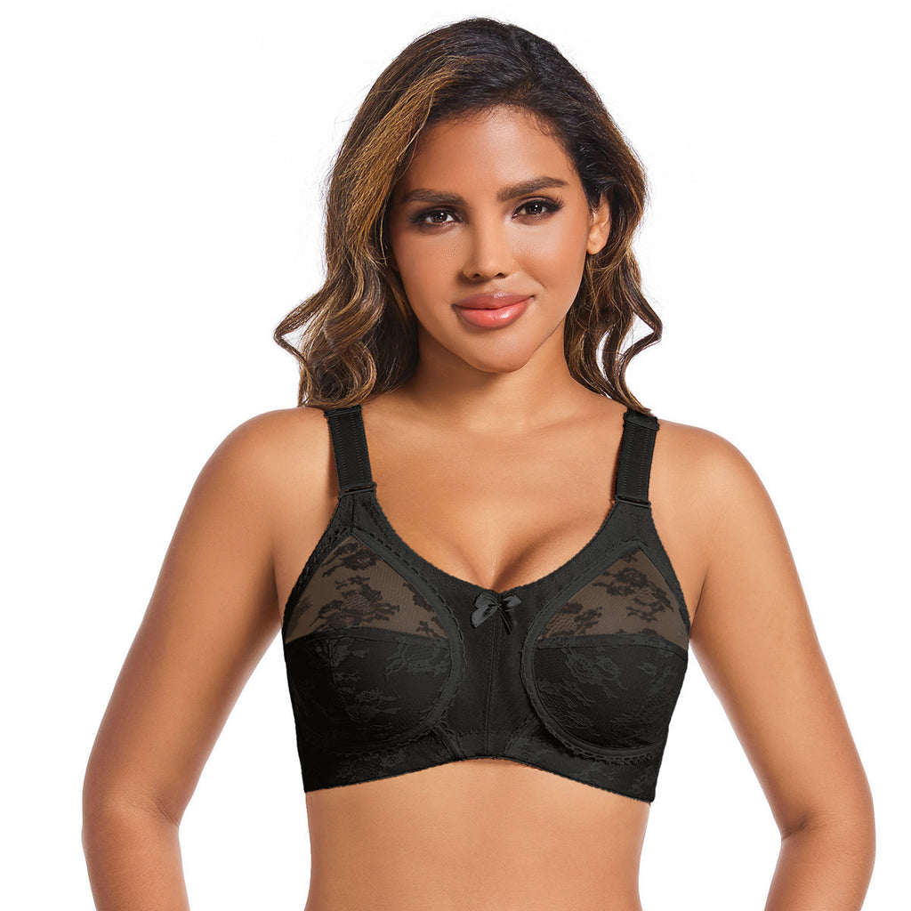 Sheer Lace Wire-Free Plus-Size Bra - view 2
