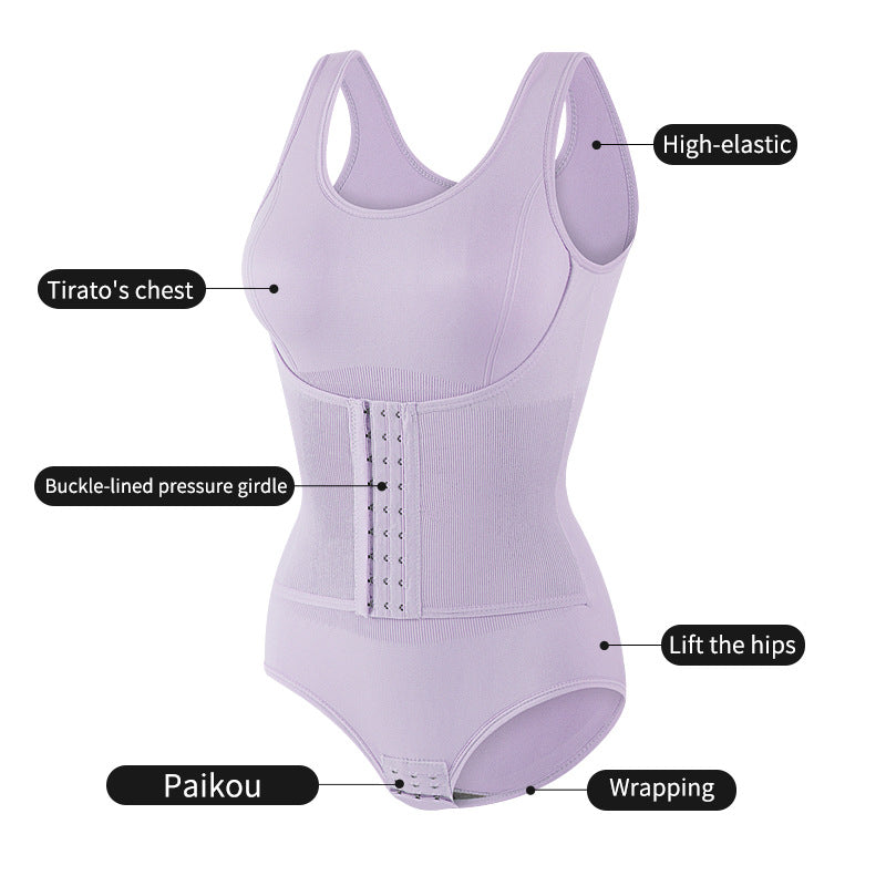 Front-Closure Full-Body Shaping Bodysuit