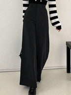Pantalones de traje de tiro alto ajustados