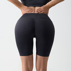 Seamless Tummy-Control Yoga Shorts