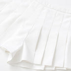 High-Waist Pleated Casual Shorts