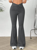 V-Waist Stretch Trousers - view 5