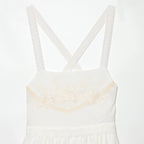 Mini-robe en mousseline brodée pour femme à l'esprit audacieux