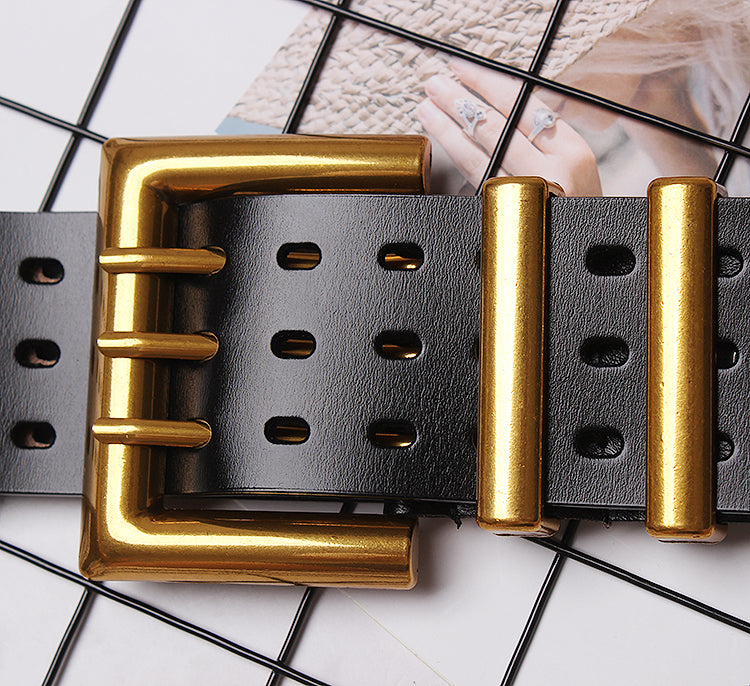 Vintage Double-Buckle Wide Belt product image 9