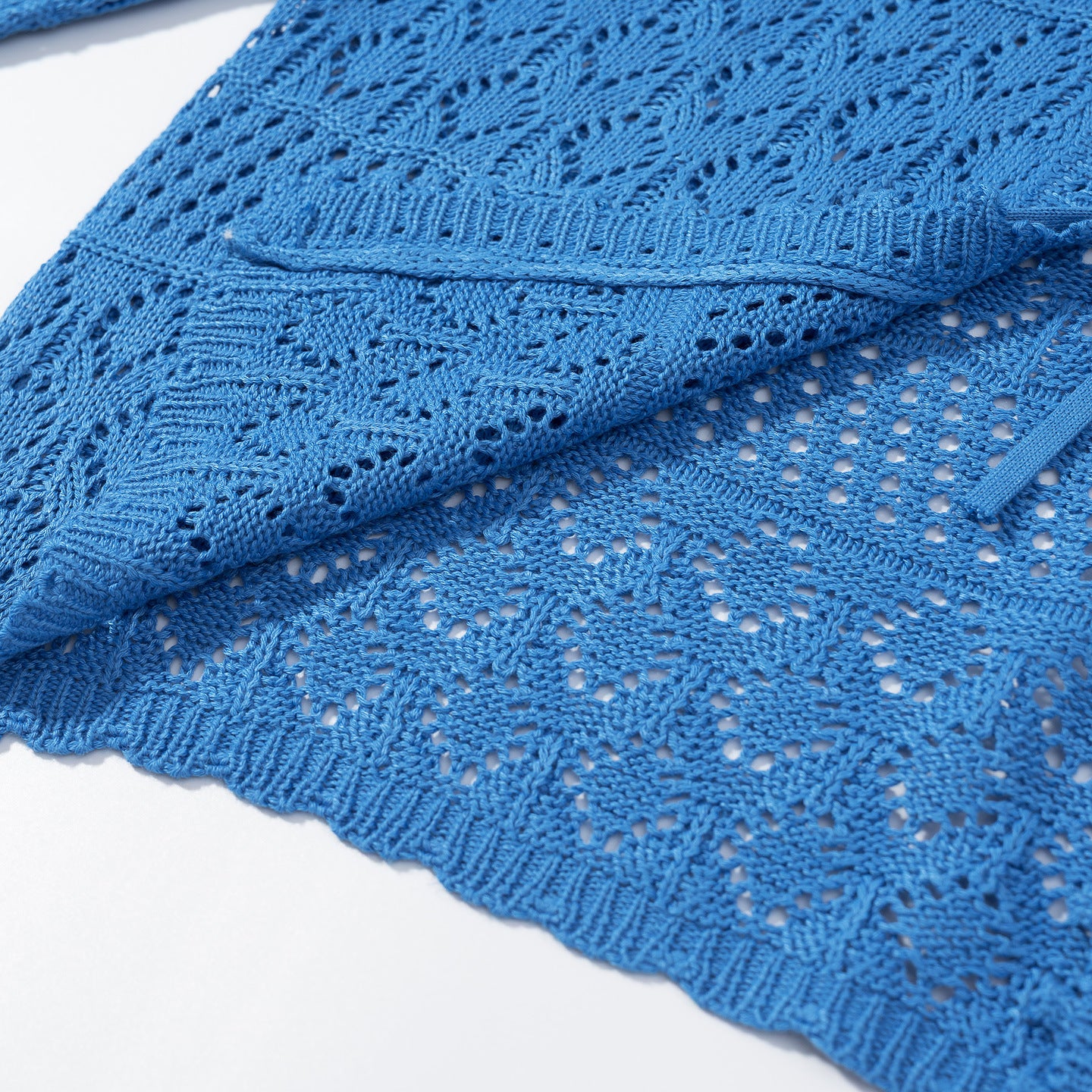 Open-Knit Longline Cardigan