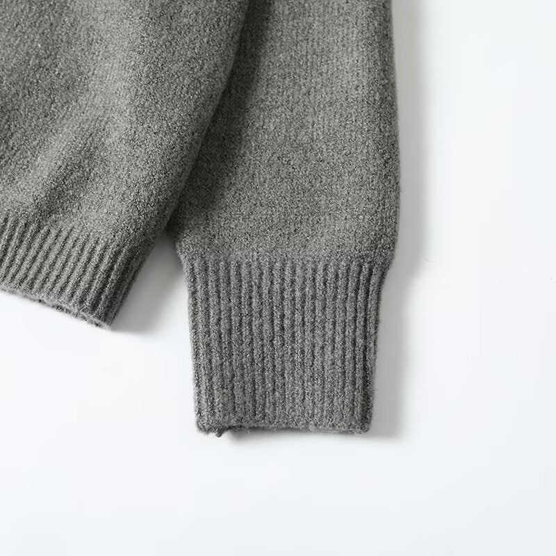Pull ample en tricot pour femme, style niche, avec sens du design