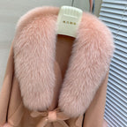 Fox-Fur Trim Wool-Blend Cape product image 18