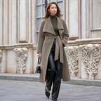 Double-Faced Belted Wool Coat