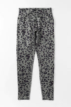 Green Leopard-Print Active Leggings - view 14