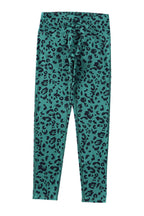 Green Leopard-Print Active Leggings - view 6
