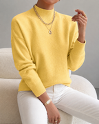 Ribbed Mock-Neck Sweater