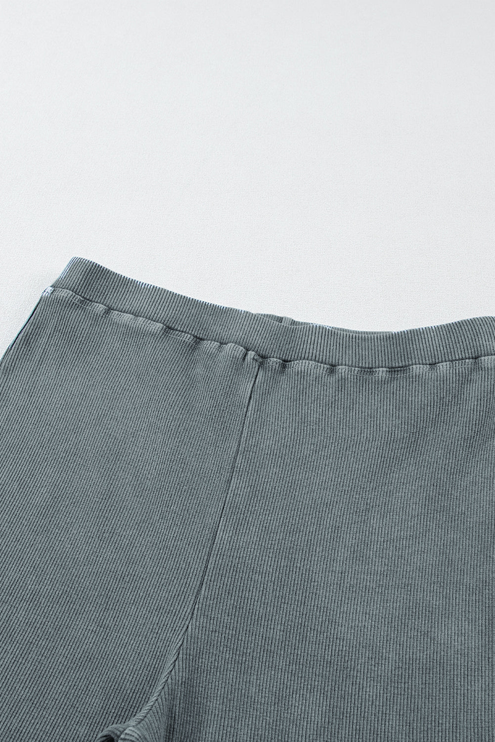 Legging côtelé gris foncé délavé style vintage