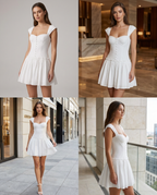 Corset-Waist Mini Dress lifestyle view