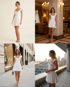 Corset-Waist Mini Dress lifestyle view