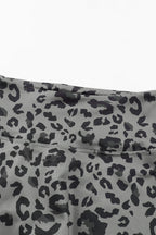Green Leopard-Print Active Leggings - view 16